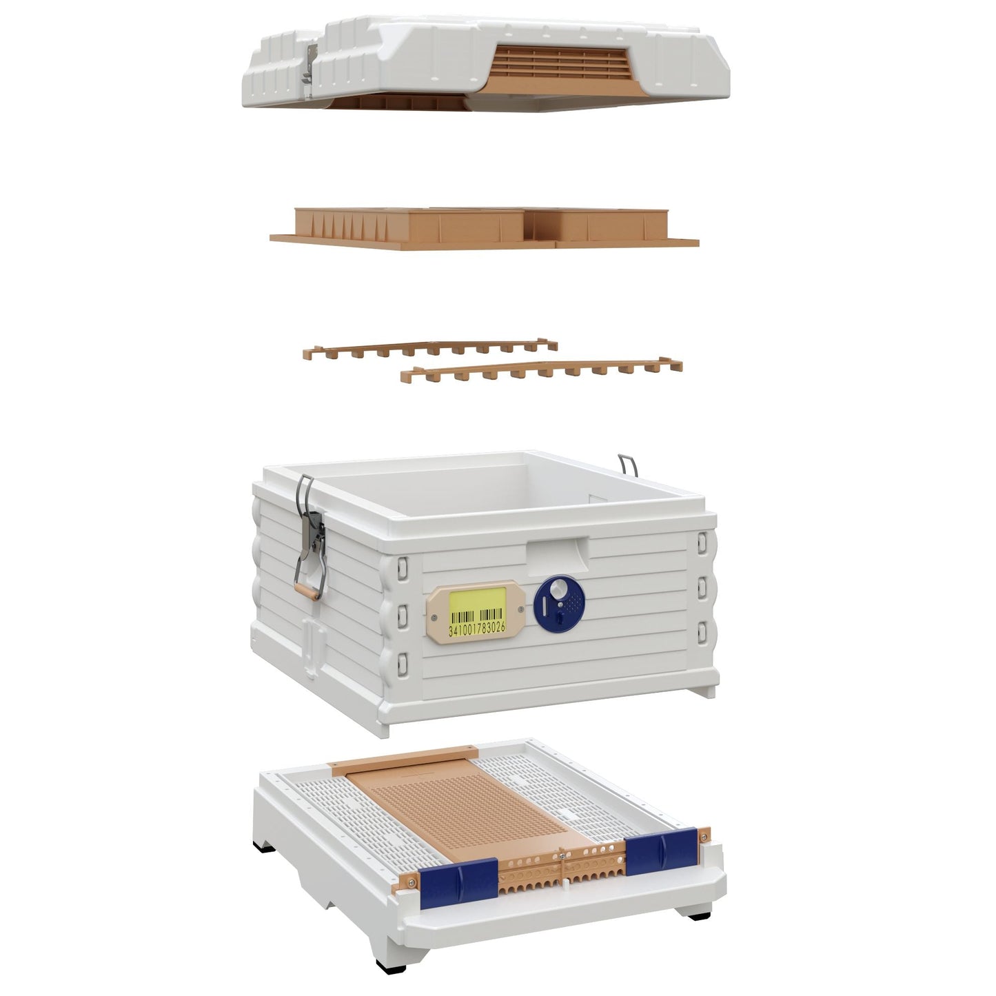 Ergo Insulated White Single Brood Box Beehive Set