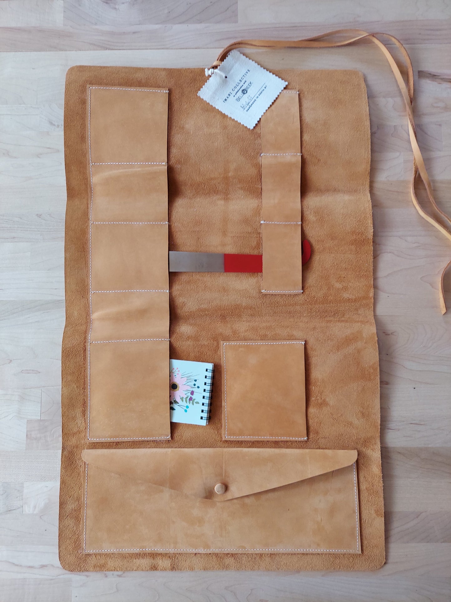 Handmade Kenyan Leather Tool Roll