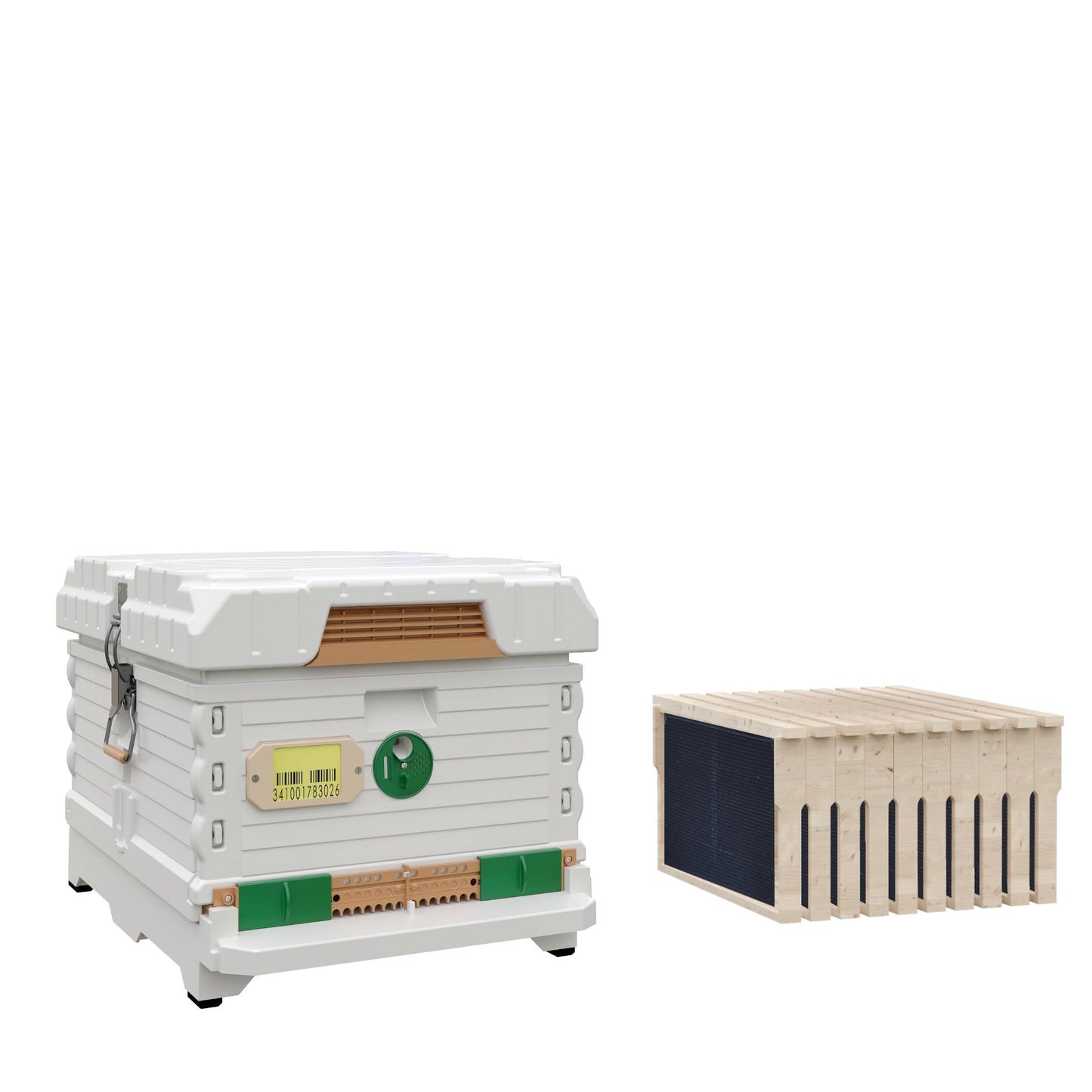 Ergo Insulated White Single Brood Box Beehive Set