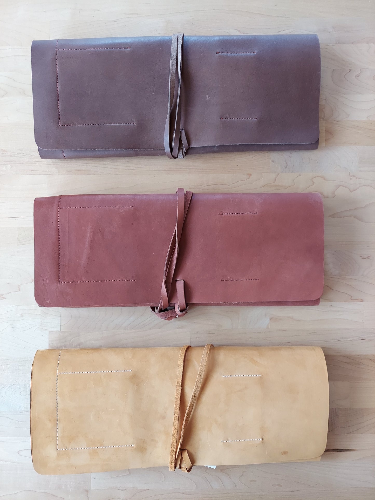 Handmade Kenyan Leather Tool Roll
