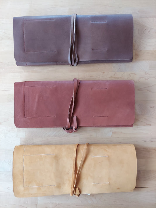 Handmade Kenyan Leather Tool Roll