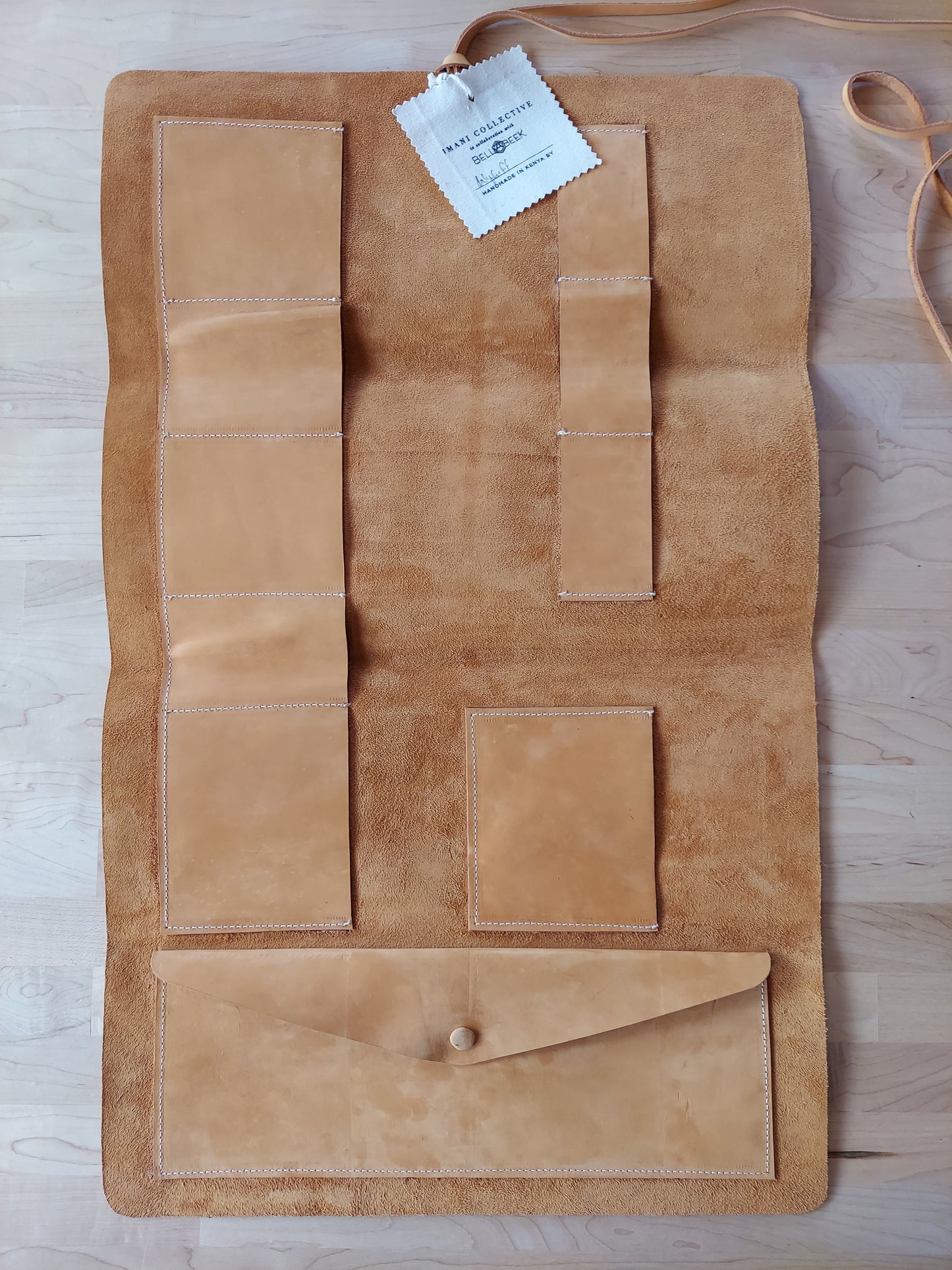 Handmade Kenyan Leather Tool Roll