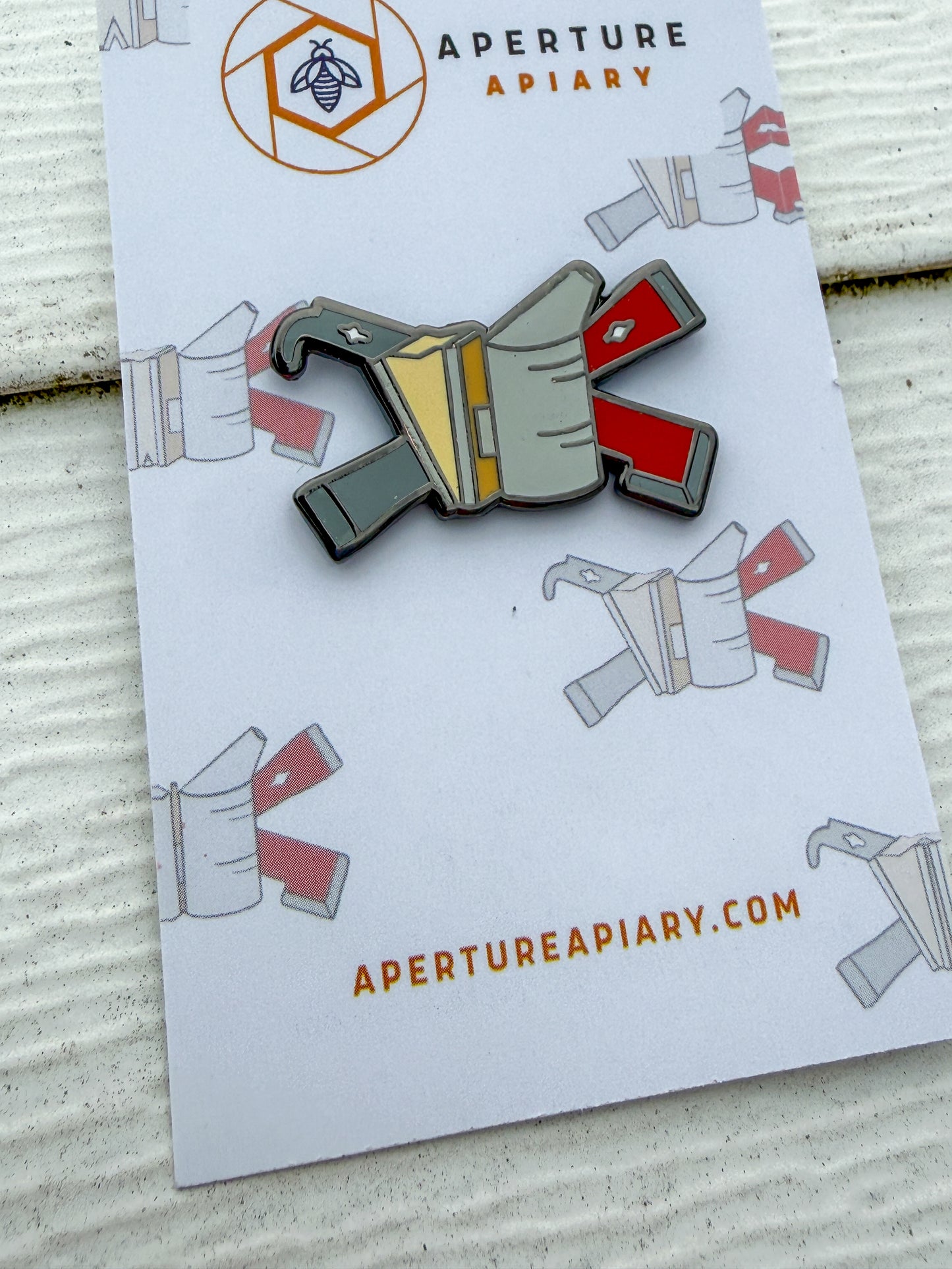 Smoker and Hive Tools enamel pin